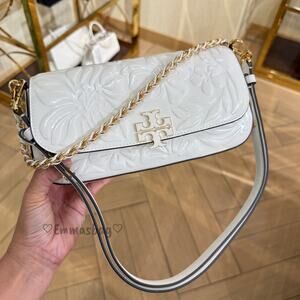 Tory Burch Britten Embossed Floral Convertible Crossbody 175726 $575